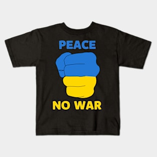 Ukraine Peace no war Kids T-Shirt